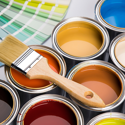 Professional painting tools and supplies