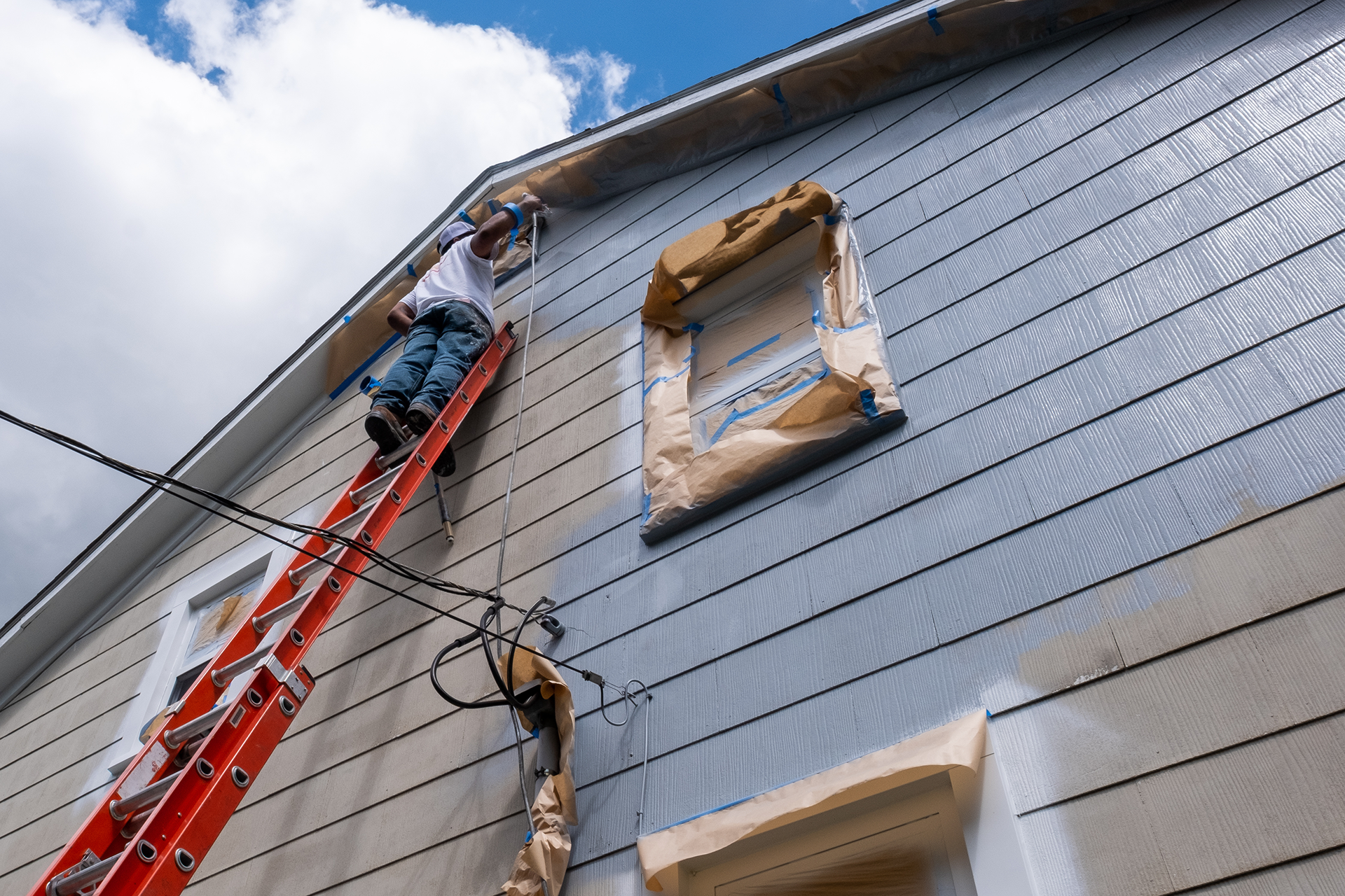 Completed exterior painting
