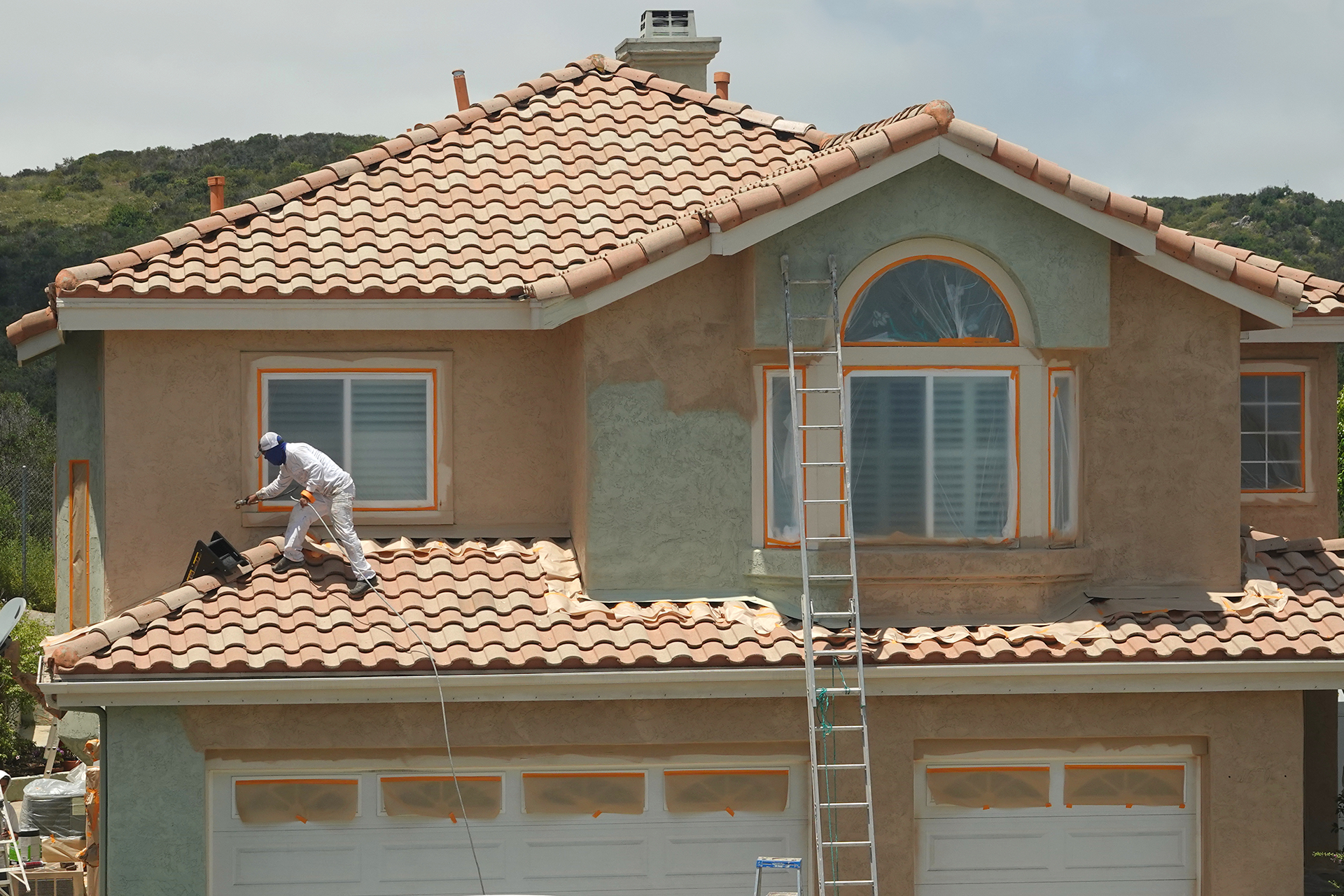 Completed exterior painting
